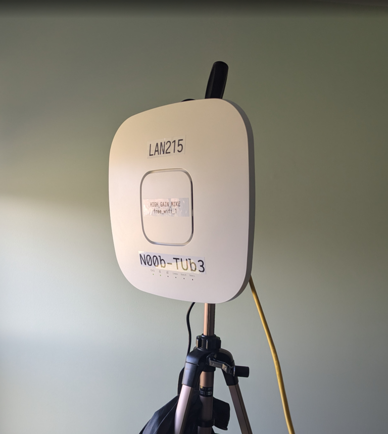 WAX630 on a Tripod for Testing